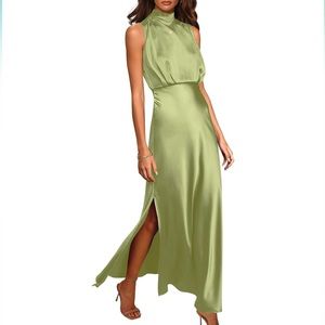 Satin Maxi Dress